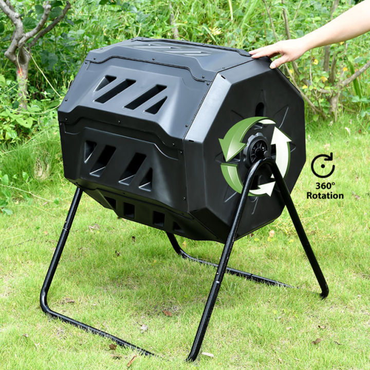 Storage Tank Compost ⭐️Penghantaran Tempatan⭐️Outdoor Garden Compost Bin - Plastic Tumbler ...