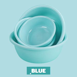 กะละมังกลม กะละมังพลาสติก อเนกประสงค์ สีพาสเทล มี 4 ขนาด