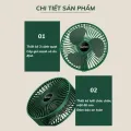 Quạt Tích Điện Gấp Gọn - Quạt Mini Fan Để Bàn Xoay 180 Độ, 3 Tốc Độ Gió Siêu Mát, Cổng Sạc USB, Thiết Kế Nhỏ Gọn Dễ Dàng Mang Theo - Bảo Hành 1 Đổi 1 - Giadungbv247. 