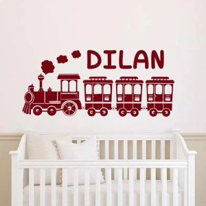 Pusat Wallsticker - Stiker Dinding Kereta Api Custom Nama