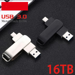 16TB U Disk Pen Drive USB Memory USB Flash Drives 8TB 2TB Type C High Speed Usb 3.0 Waterproof Pendrive Metallic