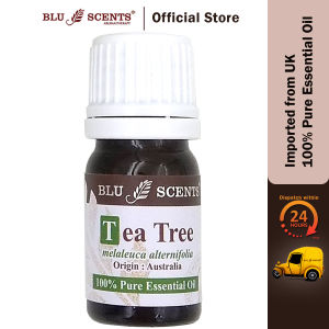 Blu Scents Tea Tree Pure Essential Oil - Antiseptic Skin Health Respiratory Support
