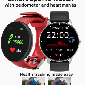 Waterproof Smartwatch Sports Fitness Tracker Heart Rate Blood Pressure Monitor Bluetooth Health Watch