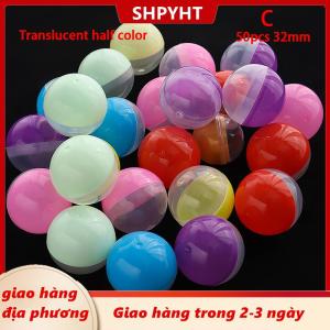 [COD] SHPYHT Giao hàng địa phương 50pcs Mini 32mm rõ ràng minh bạch nhựa viên nang đồ chơi bất ngờ bóng nhỏ container làm những điều mô hình gashapon đồ chơi