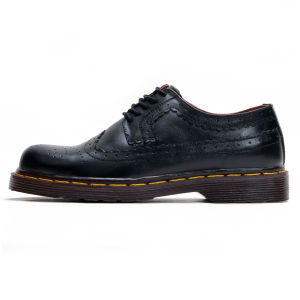 Sepatu Low Boots Docmart Pria Kulit  Variasi WingTip Outsole Karet Kuat Berkualitas M.1061
