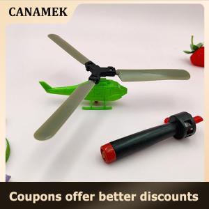 【 CANAMEK 】 Pull Line Helicopter Fly Drawstring Small Plane Outdoor Game Draw Rope Take-off Interactive Toy Educational Toys Childrens Gift