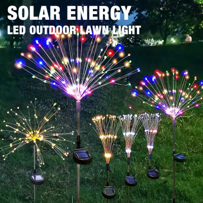 Firework Dandelion Light Solar Christmas Light Outdoor Waterproof 90/120 LED For Garden Holiday Wedding Party Decoration