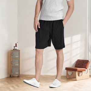 Miyake Original Pleated Shorts 2025 Spring and Summer New Draped Casual Pleat Five Pants Loose Casual Versatile Fold Youth Pants2026
