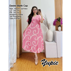 Home Dress Daster Jumbo XXL dan XL Batik Cap untuk ibu Menyusui Kain Rayon Samitex