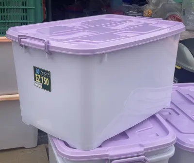 GRATIS ONGKIR! Shinpo Container Box CB 150 Liter HERCULES Besar Jumbo Roda KUAT TEBAL / EZY BOX 150L / MEGA 130 LITER