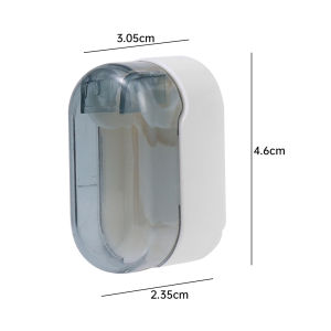 Dizoey 1-5Pcs Toothbrush Holders With Cover Punch-free Wall-mounted Toothbrush Holders Self-adhesive Dust-free Bathroom Storage Racks