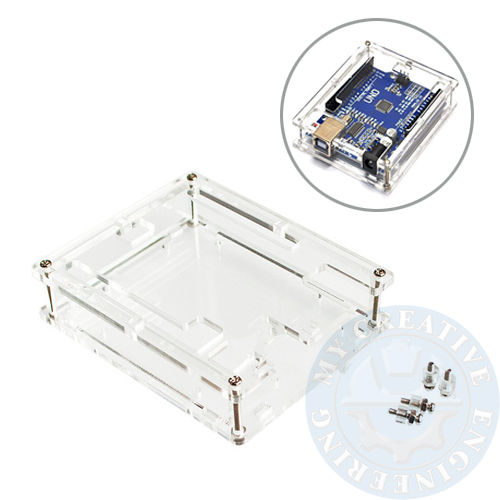 Arduino Uno R3 Acrylic Transparent Case Shell Box Enclosure Protection ...
