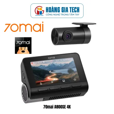 Camera hành trình 4K 70Mai A800SE new 2025 quay trước sau - Chính hãng
