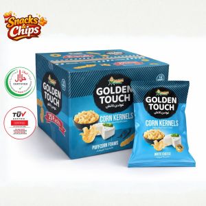 Chips White Cheese BIG SIZE Golden Touch Box 12x104g Premium Imported Snack
