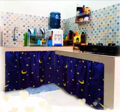 paket hemat Gorden Hordeng kolong meja dapur minimalis promo murah ester store