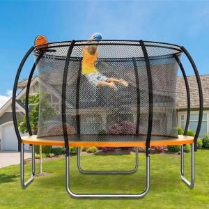 Indoor and Outdoor Trampoline with Protective Mesh for Adults and Children