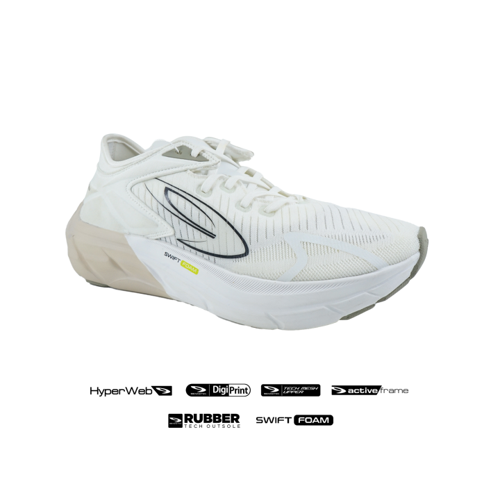 Sepatu Lari Unisex 910 Nineten Hiroshi Putih Abu Hitam Original Sepatu Olahraga Sport Pria Wanita