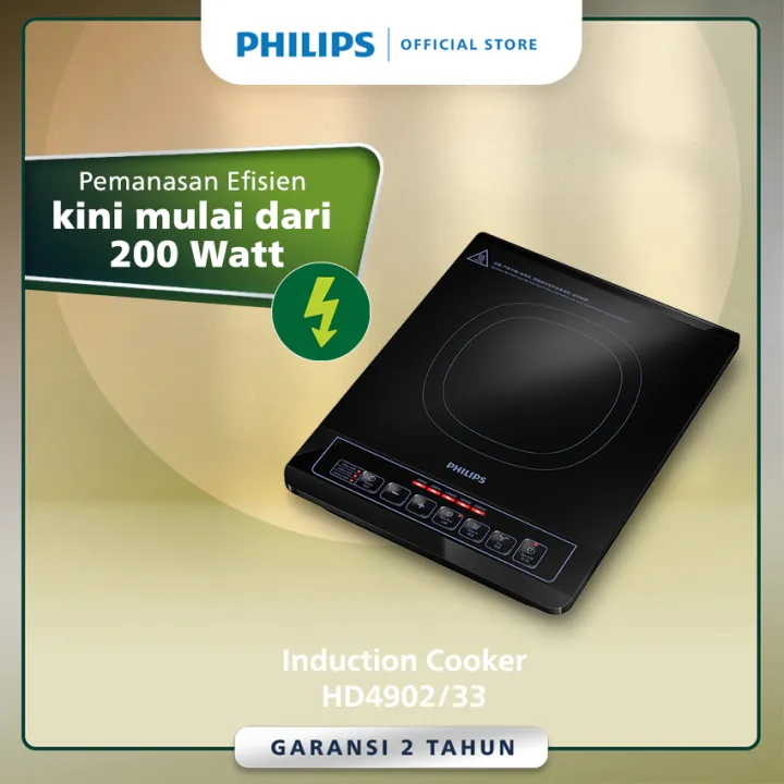 Philips Induction Cooker LOW WATT HD4902/33 200W Reguler