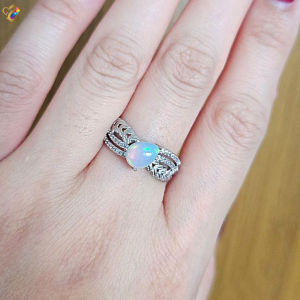 Premium Grade Opal Titanium Adjustable Rings (7 Designs to Choose)