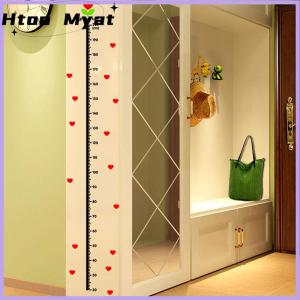 tantuoye สติกเกอร์ติดผนังรูปหัวใจแผนภูมิวัดความสูงสำหรับทารกใต้ทะเลรูปสัตว์