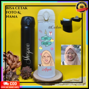 Tumbler Botol Minum Custom Kustom Nama Logo Foto Sendiri Cocok Buat Kado Pacar