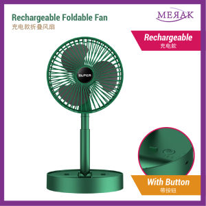 USB Rechargeable Foldable Portable Table Desk Stand Fan Outdoor Office Living Room Bedside Kipas Lipat Meja Kecil充电款折叠风扇