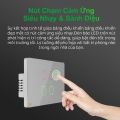 Công tắc cảm ứng WiFi Datic 4 Nút Hunonic, điều khiển bằng 1 chạm, điều khiển qua điện thoại, điều khiển bằng giọng nói, hẹn giờ bật/tắt. 