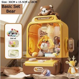 #ReadyStock Cute Claw Machine Children Mini Doll Machine Toy Claw Doll Gaming Machine Claw Doll Capsule for Kids gift No ratings yet 0 Sold