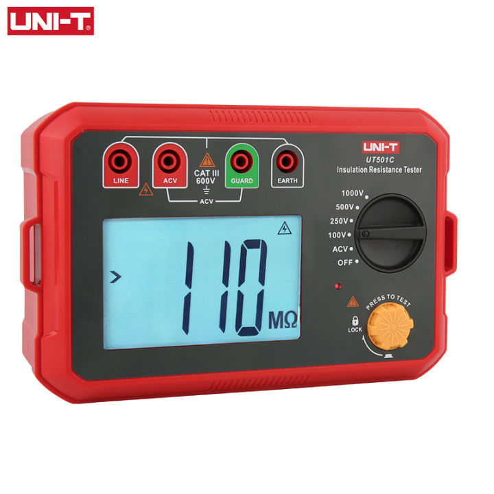 【Ready Stock】UNI-T UT501C UT502C 2500V Megometer Digital Megger ...