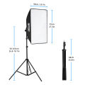 Selens  2X 135W LED Soft Box Photography Softbox Continuous Lighting Kit Stand Studio. 