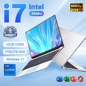 【3 years warranty】2025 Laptop Computer Windows 11 Notebook14.1 Inch IntelI7-7500U 12GB 1TB 1920*1080