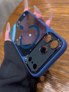 DAIMANG High-Quality Metal Case iPhone 17 Pro 16 Pro Max 15 14 Plus 13 12 11 Transparent Magnetic Full-Cover Anti-Shock