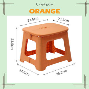 [CAMPINGGO]Kerusi Bangku Lipat/Portable Foldable Multipurpose Mini Chair Step Stool Plastic Lightweight Heavy Duty Kerusi Lipat Bangku Non-Slip Collapsible/折叠凳子