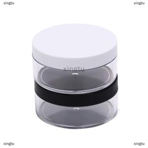[COD] xingtu 1pc 50g plastic empty loose powder pot with sieve cosmetic makeup jar container