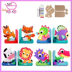 BabyYaya Animal DIY Coloring Painting Bookend Set Kid Craft Educational Toy Creative Craft 动物绘书挡套装 Buku Book Stand Mainan Kanak