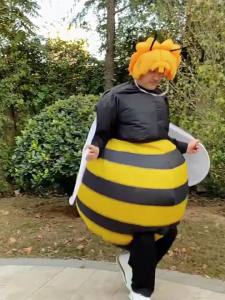 Bumblebee Inflatable Costume Halloween Cartoon Doll Carnival Festival Celebration Protect Bee Cosplay Theme Party Dress Up