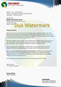 Kop Surat Dalam Format PPTX Ukuran A4 Model ai02