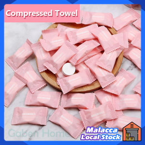 2PC Disposable Towel Compressed Portable Mini Tablet Travel Face Moistened Tissues Magic Expandable Makeup Soft Candy Package Towel