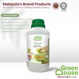 Pistachio Emulco Green House-500g/1kg Food Flavour Colouring (HALAL)