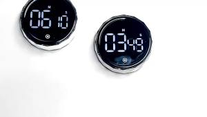 Kitchen Timer Adjustable Angle Electronic Timer Rotating Countdown Clock Large Number Display Cooking Timer for Sports Studying