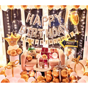Bayar Di Tempat - Set Paket Balon Dekorasi / Dekorasi Balon Ulang Tahun / Set Paket Balon Birthday