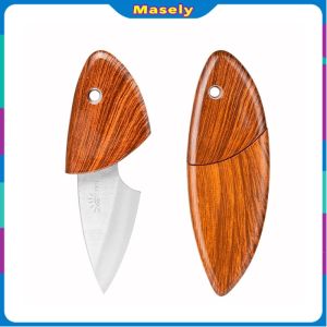 Masely Mini Wood Grain Color Fruit Knife Kitchen Knives