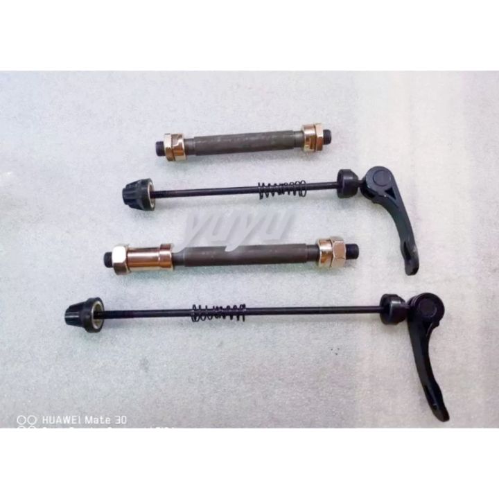 Bike Axle Quick Release Front Rear Bicycle Axle Wheel Hub Fit For Road Bike, Mou