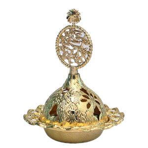 REGISTR Arab Style Incense Burner Star Moon Ramadan Party Decor Yoga Ornament Golden Tower Oil Burner Eid Al-Fitr