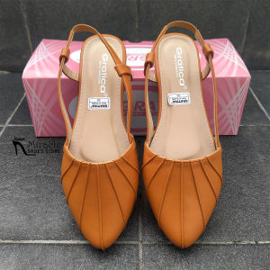 Sepatu Sandal Wanita Selop Slip On Tali Belakang Full Karet Terbaru Gratica - Miracle Shoes Store MP 49