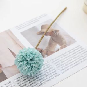 INOPERTABLESTORE68RE2 Dyed Edged Fake Flower Ball DIY Floral Materials Silk Cloth Hydrangea  Realistic Artificial Flowers Valentines Day Gift