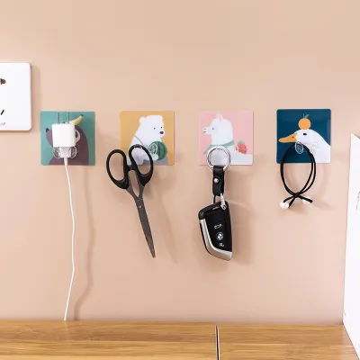 [HÀNG CÓ SẴN] Móc Nhựa Treo Phích Cắm Dây Điện Hình Động Vật Dễ Thương