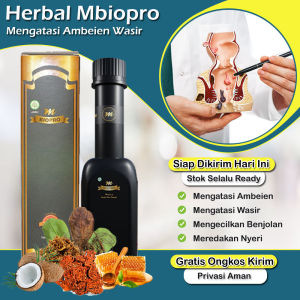 Obat Ambeien Anus Keluar - Paling Ampuh - Ambeien Wasir - Ambeien Stadium 4 - Anus Keluar - Nyeri - Gatal - Pembengkakan - Mbiopro 1 Botol Isi 380 ML
