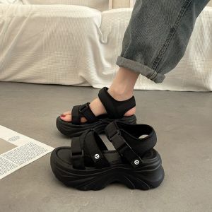 [Free Shipping] WomenS Summer Thick-Soled Sports Sandals High-End 2026 New Style Wedge Beach Roman Shoes