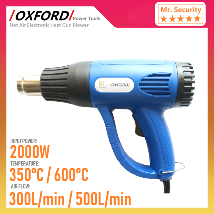 OXFORD 2000W Hot Air Electronic Heat Gun Blower with 350℃600℃ 2 Power Settings Mr. Security